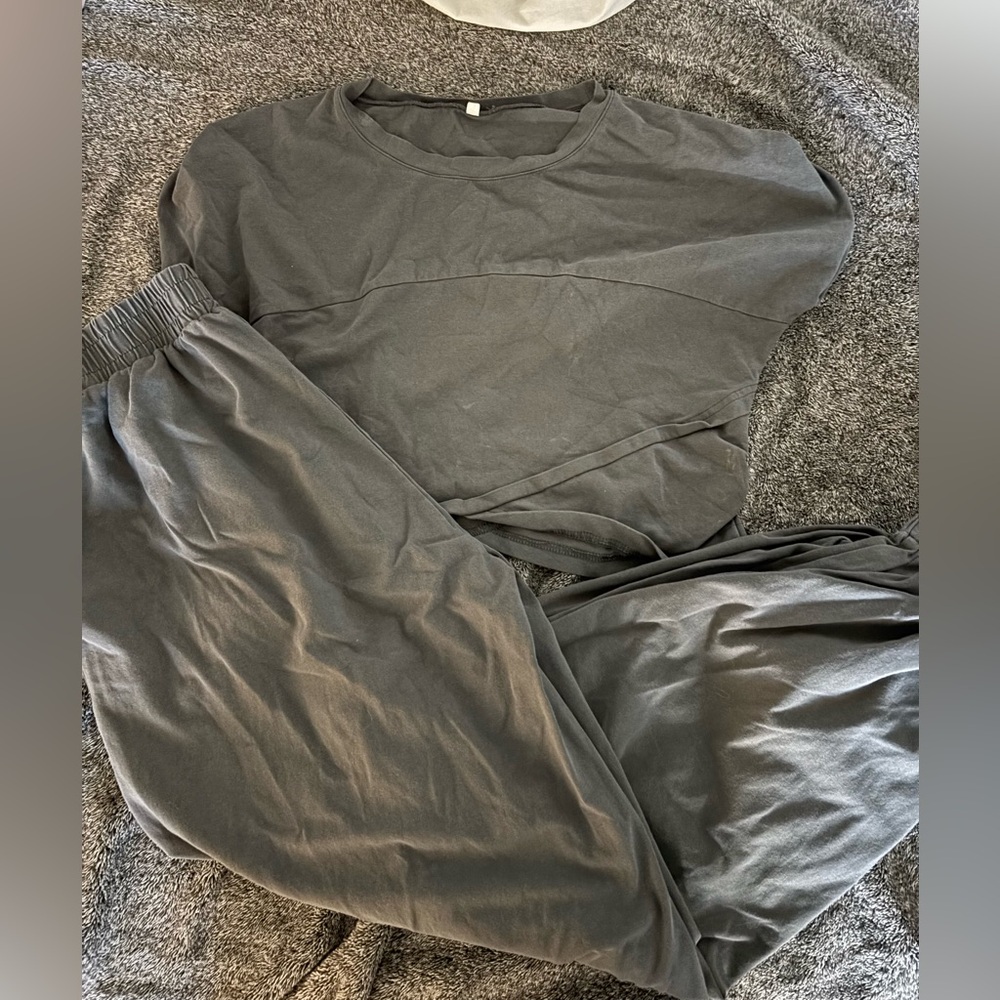 Grey sweat set